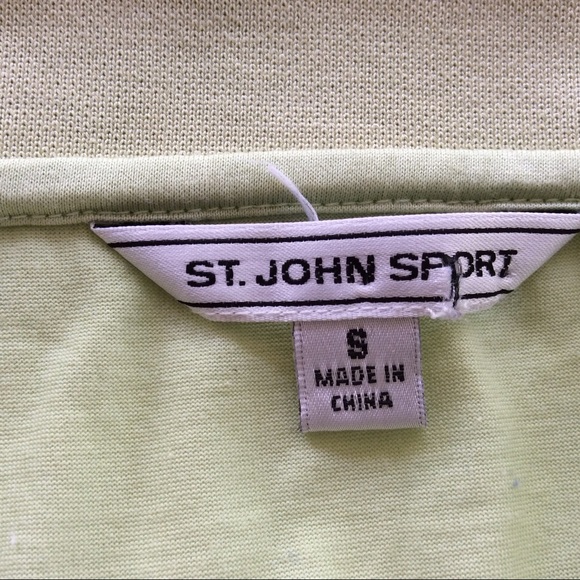 ST. JOHN SPORT EGYPTIAN COTTON POLO SLEEVELESS TOP SIZE SMALL - Picture 6 of 8
